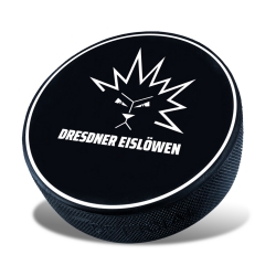 Dresdner Eislöwen - Fan Puck - Logo weiß